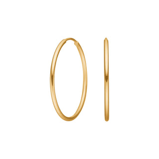 14 karat guldcreoler 28 mm