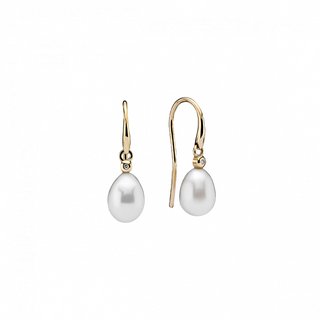 Lund Copenhagen 8 Kt. perle ørehængere 3091150-2-33