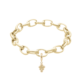 Christina Link armbånd med forgyldt Bubbles charm inkl smykkeskrin 625-BUBBLES-GP
