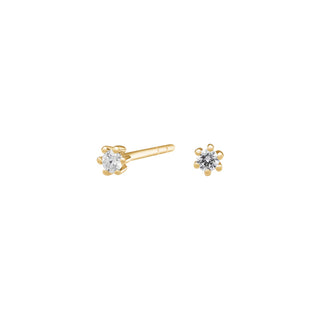 SIERSBØL 14k. Afrodite ørestik m. 0.06ct WSI