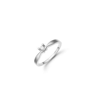 Eternity by Aagaard 14 kt. hvidguldsring med 0,15 ct. diamant