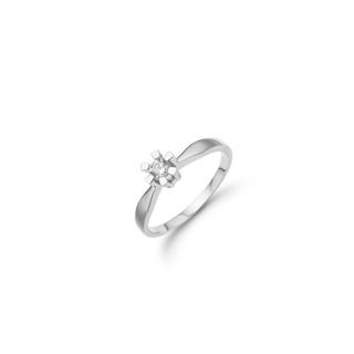 Eternity by Aagaard 14 kt. hvidguldsring med 0,15 ct. diamant