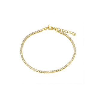 "Tennis" armbånd forgyldt