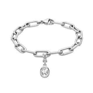 Christina Live sampak sølv Small Link Armbånd + charm 625-livesam1-S-S/20