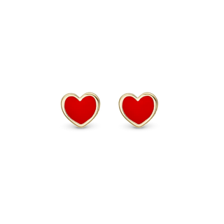 Christina SINGLESTUDS SAMPAK 2 stk Red Heart Enkelt Ørestik 671-SAM9-G