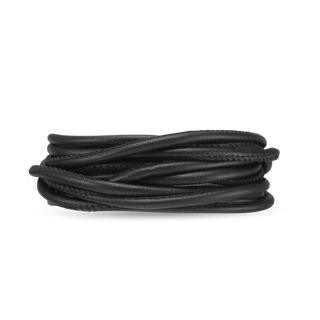 Christina Classic 3-String Læderarmbånd - Sort - 70 cm 601-3-70black