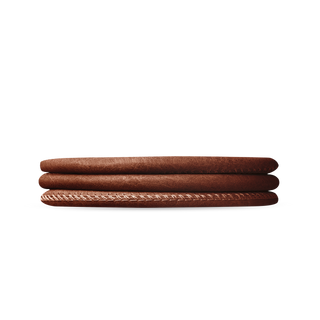 Christina Slim Læderarmbånd - Cognac - 70 cm 601-4-70Cognac