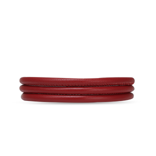 Christina Slim Læderarmbånd - Rød - 70 cm 601-4-70red