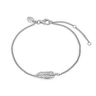Christina Feather Armbånd - Blankpoleret Sterling Sølv m. 6 Hvide Topas 601-S04