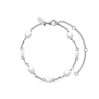 Christina Light Me Up Armbånd - Polished Sterling Sølv m. Ferskvandsperler 601-S57