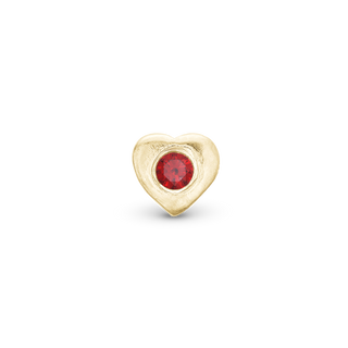Christina Ruby Heart Element Til Ur - Blankpoleret Forgyldt Sterling Sølv m. 1 Rubin 603-G2