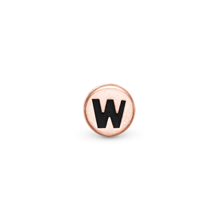 Christina Bogstav W Element Til Ur - Blankpoleret Rosaforgyldt 603-R-W