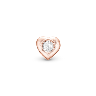 Christina Topaz Heart Element til Ure - Blankpoleret Rosaforgyldt m. 1 Topas 603-R1