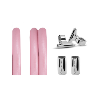 Christina Classic Lædersæt Til Ur - Pink m. 16 mm Stål T-Bars 604-16Spink
