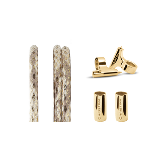 Christina Slim Lædersæt Til Ur - Gold Snake Slim Watch Cord Set - Forgyldt Sterling Sølv 604-4-16Ggoldsnak