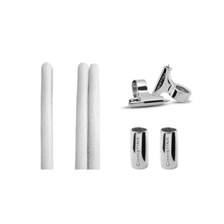 Christina Slim Lædersæt Til Ur - Hvid Slim Watch Cord Set - Stål 604-4-16Swhite