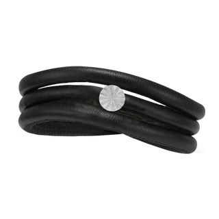 Christina Sunrays Classic læderarmbånd - Sølv 605-MOR2025-S