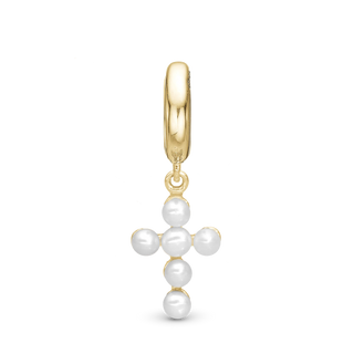 Christina Pearl cross - Charm 6 mm 610-G145