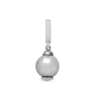 Christina Grey Pearl Dream Hænger Charm 6 mm Til Armbånd - Sterling Sølv 610-S09Grey