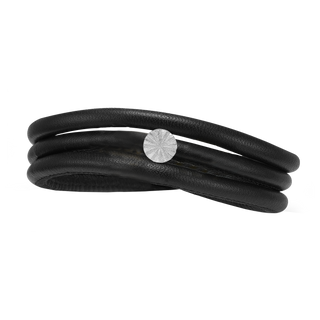 Christina Sunrays Slim læderarmbånd - Sølv 615-4-MOR2025-S
