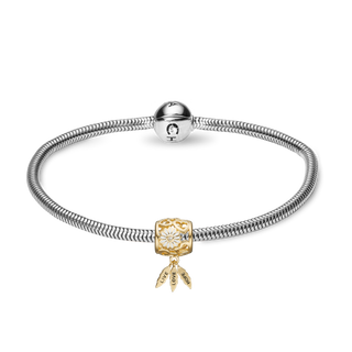 Christina Kampagne Charms armbånd m. Live, Love, Hope i forgyldt 615-LOVE-G