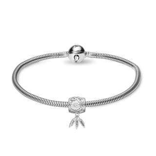 Christina Kampagne Charms armbånd - m. Live, Love, Hope i sølv 615-LOVE-S