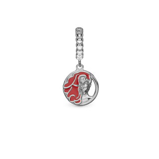 Christina Rødt hår - Hænger Charm 4 mm Til Armbånd - Sterling Sølv 623-Blichfeldt-06-S