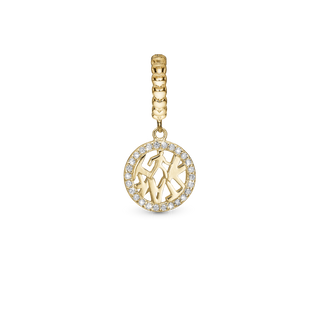 Christina Tik Tak - Hænger Charm 4 mm Til Armbånd - Forgyldt Sterling Sølv 623-Blichfeldt-07-G