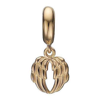 Christina Angel Wings charm 4 mm i forgyldt sølv 623-G129