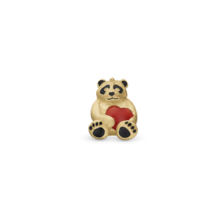 Christina Panda - Charm 4 mm Til Armbånd - Forgyldt sølv 623-G338