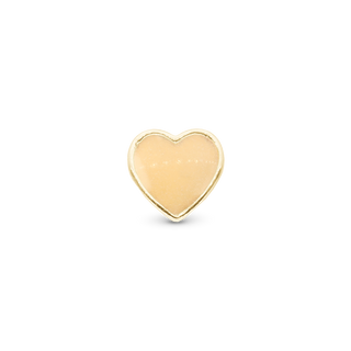 Christina Glow in the dark - Heart - Charm 4 mm Til Armbånd - Blankpoleret Forgyldt Sterling Sølv 623-G374