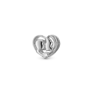Christina Mother & Child - Charm 4 mm Til Armbånd - Blankpoleret Sterling Sølv m. 2 Topas 623-S107