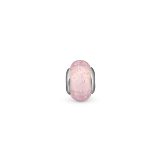 Christina Bubbly Pink Globe - Charm 4 mm Til Armbånd - Glas Sterling Sølv 623-S172