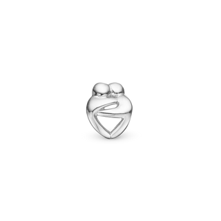 Christina Hugs - Charm 4 mm Til Armbånd - Blankpoleret Sterling Sølv 623-S250