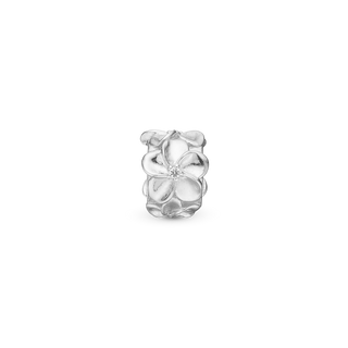 Christina Flower Stopper charm 4 mm i sølv 623-S261