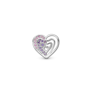 Christina Rainbow Kiss - Charm 4 mm Til Armbånd - Sterling Sølv m. 17 Cubic Zirkonia 623-S332