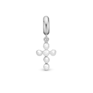 Christina Pearl cross - Charm 4 mm 623-S369