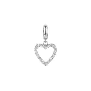 Christina Shimmery Heart hænger charm 4 mm sølv 623-S400