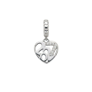Christina Year 2027 charm 4 mm sølv 623-S409