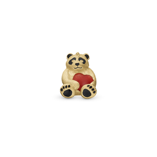 Christina Panda Charm 6 mm til Classic Læderarmbånd - Forgyldt Sterling Sølv 630-G269