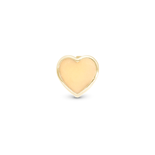 Christina Glow in the dark - Heart Charm 6 mm til Classic Læderarmbånd - Blankpoleret Forgyldt Sterling Sølv 630-G287