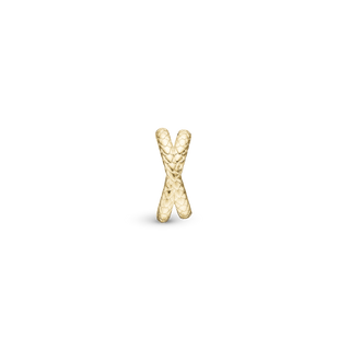 Christina Snake It double Charm 6 mm til Classic Læderarmbånd - Blankpoleret Forgyldt Sterling Sølv 630-G86
