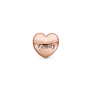 Christina My Family Charm 6 mm til Classic Læderarmbånd - Mat Rosaforgyldt 630-R181