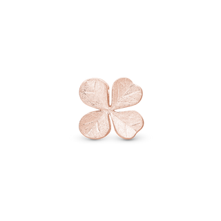 Christina Four leaf Clover Charm 6 mm til Classic Læderarmbånd - Mat Rosaforgyldt 630-R231