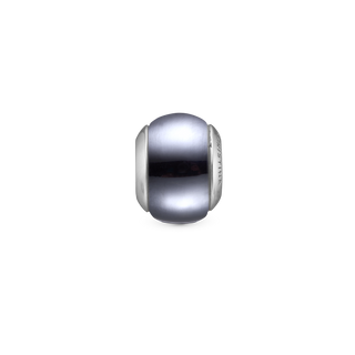 Christina Hematite Magic Charm 6 mm til Classic Læderarmbånd - Sterling Sølv m. 1 Hæmatit 630-S150