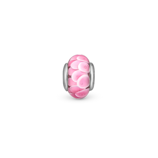Christina Flower Globe Charm 6 mm til Classic Læderarmbånd - Sterling Sølv m. Glas 630-S158