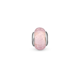 Christina Bubbly Pink Globe Charm 6 mm til Classic Læderarmbånd - Sterling Sølv m. Glas 630-S159