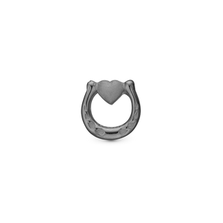 Christina Good Luck Charm 6 mm til Classic Læderarmbånd - Mat Rutheniumbelagt 650-B51