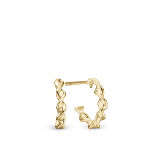 Christina Twisted Creole Hoops - Forgyldt Sterling Sølv 670-G75