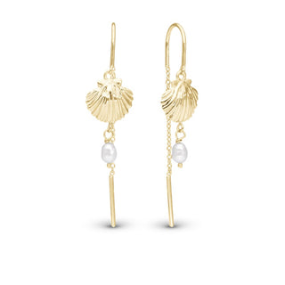 Christina øreringe Long Clam Shell 670-G83